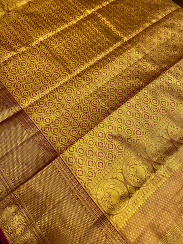 Pure Kanjeevaram Silk certified Saree