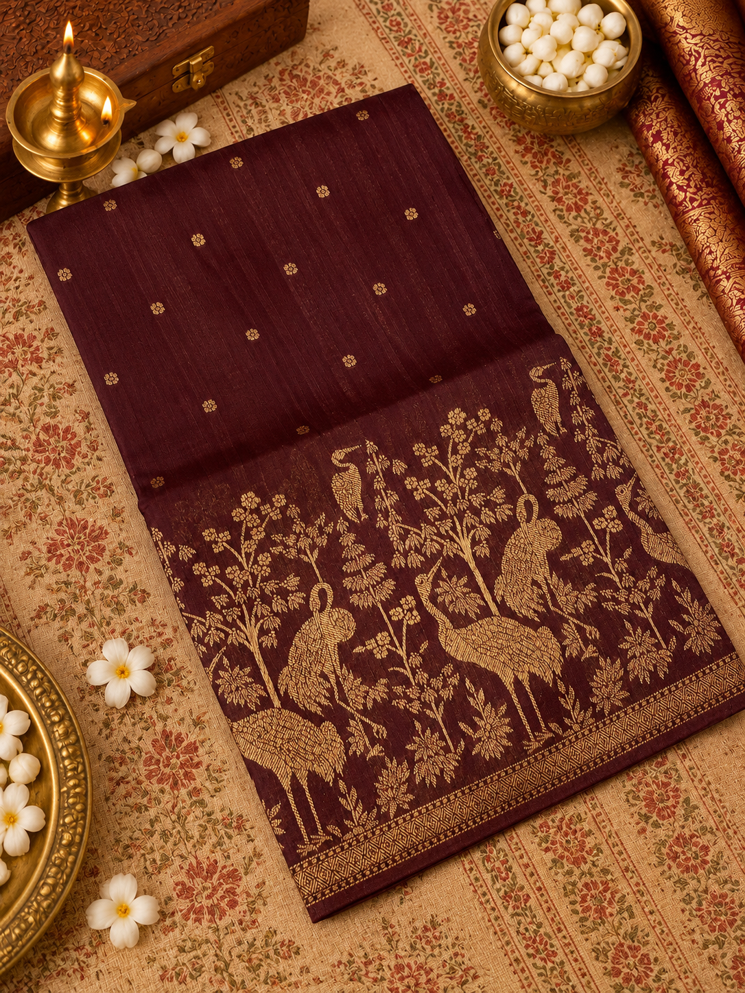 Premium Tassar Silk Saree - 902082
