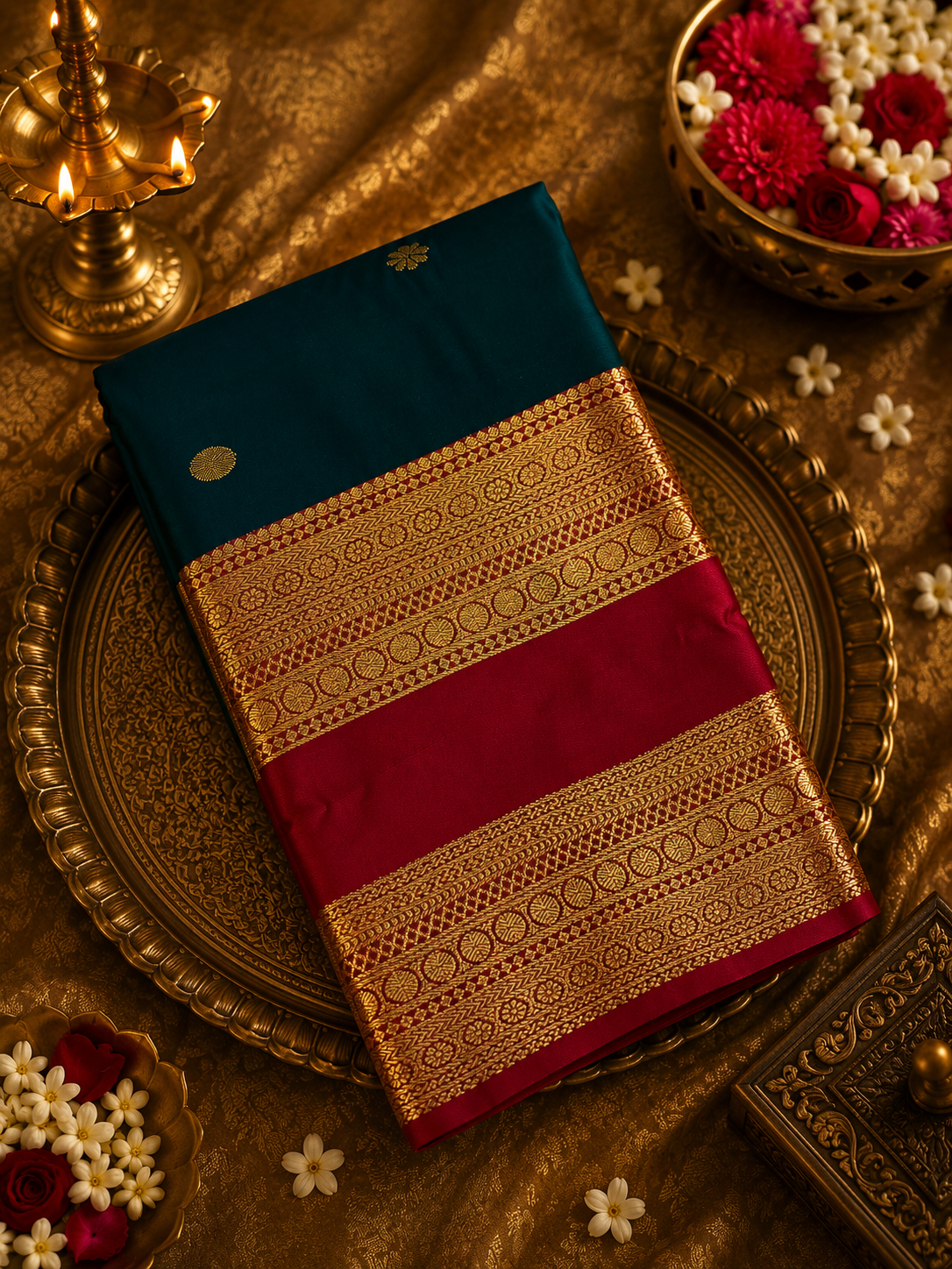 Premium Semi Kanchipuram Silk Saree