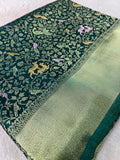 Premium Banarasi Crepe Satin Silk Saree