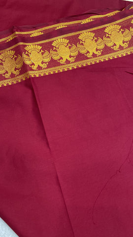 Premium Semi Crepe Mysore Silk Saree With Double Blouse 🤎