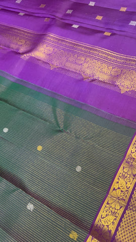 Pure 1G zari handloom Kanjeevaram silk mark certified saree