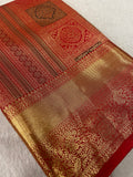 Premium Semi Kanchipuram Silk Saree♥️