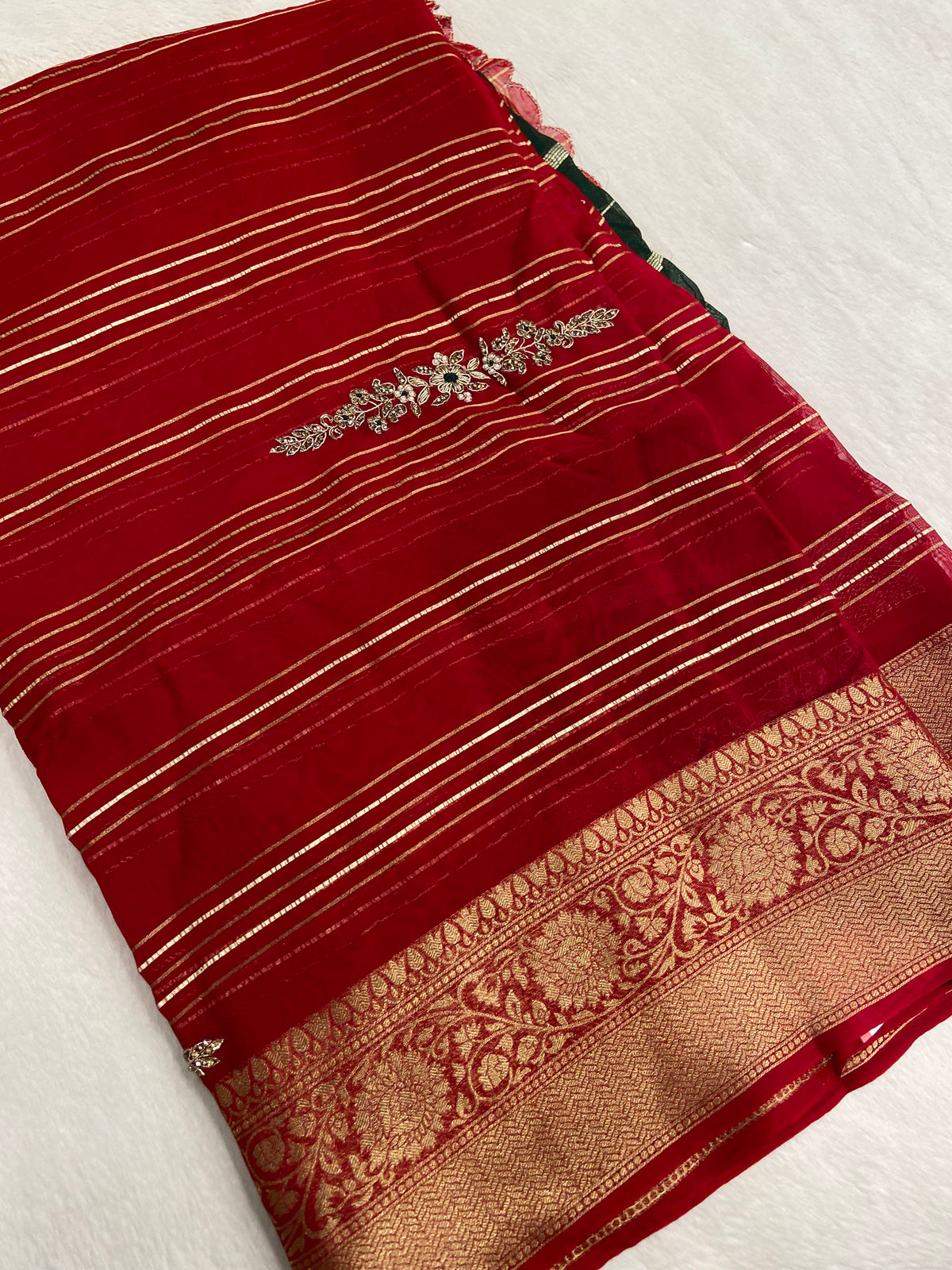Pure Chinnon Saree
