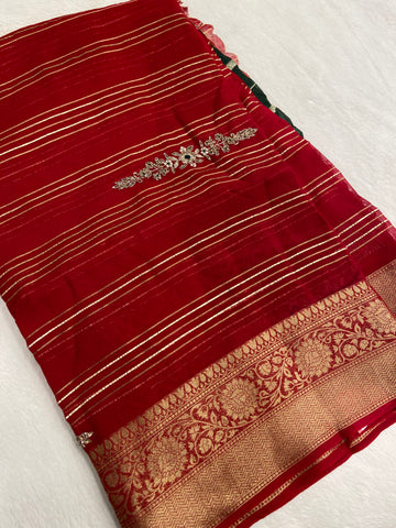 Pure Chinnon Saree