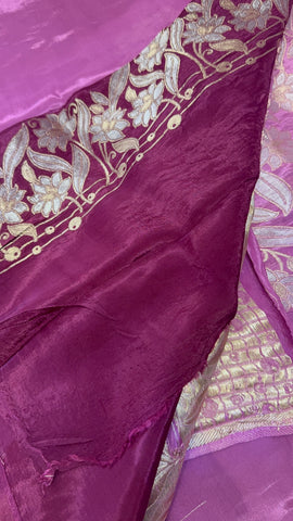 Pure Chinnon Saree