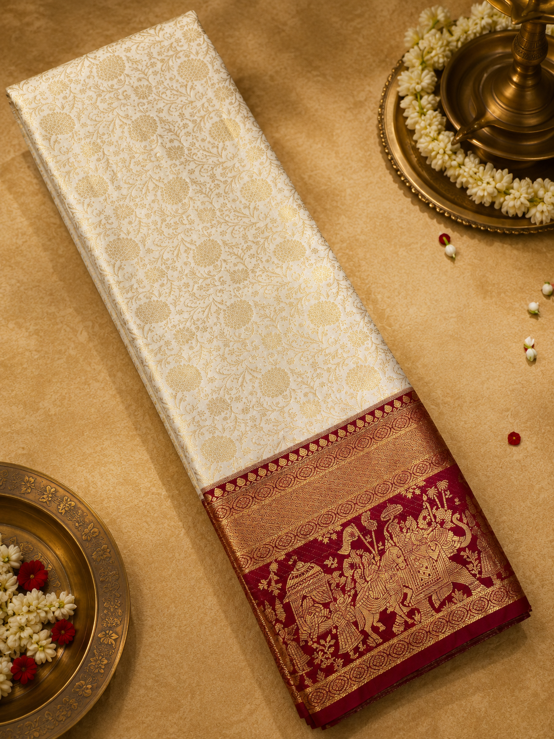 Premium Semi Kanchipuram Silk Saree