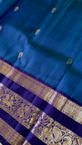 Pure 1G gold zari handloom Kanjeevaram Silk Saree- Silk mark certified- PS2399