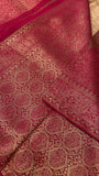 Premium Bridal Semi Tissue Kanjeevaram Silk Saree💗