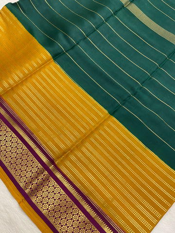 Pure Crepe Mysore Silk Certified Saree 120 GSM