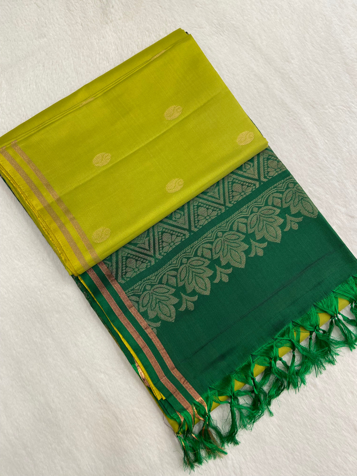 Half Mix Kanjeevaram Soft Silk Saree