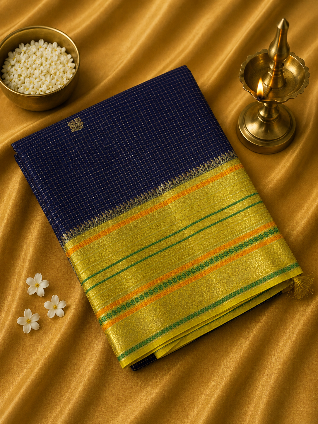 Premium Mysore Crepe Silk Saree