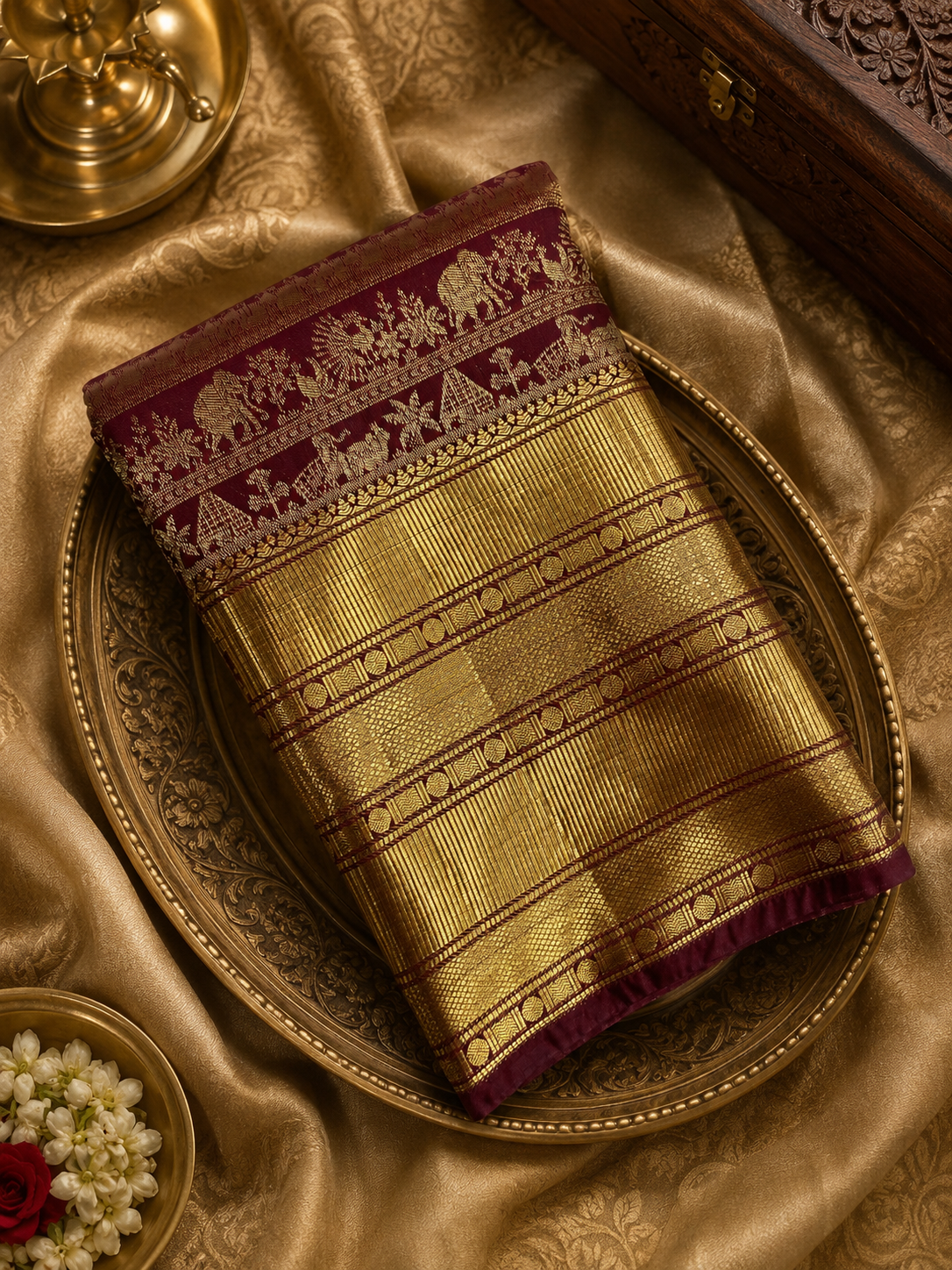 Premium Semi Kanchipuram Silk Saree