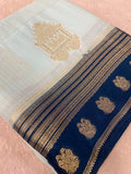Pure  Mix Mysore Crepe Silk Saree
