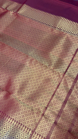 Half mix Kanjeevaram silk saree