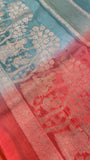 Pure Chinnon Dual Tone Saree