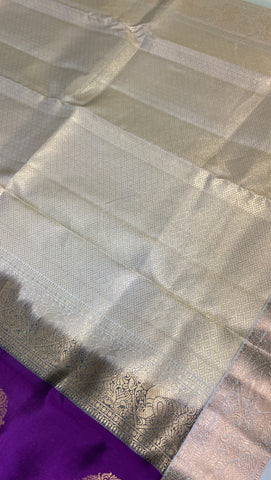 Pure Kanjeevaram silk mark certified saree
