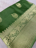 Pure Crepe Satin Silk Saree - 902221