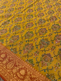 Premium Banarasi Crepe Silk Saree With Appliqué Work - 902823