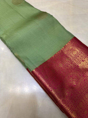 Half mix Kanjeevaram silk saree