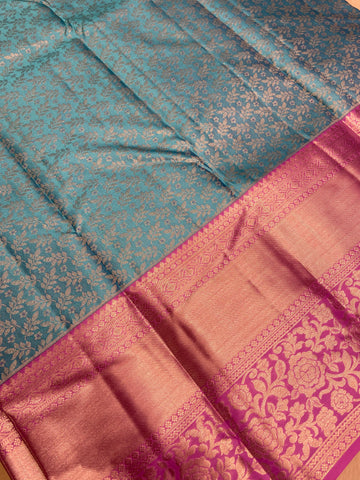 Pure 1G zari handloom Kanjeevaram silk mark certified saree