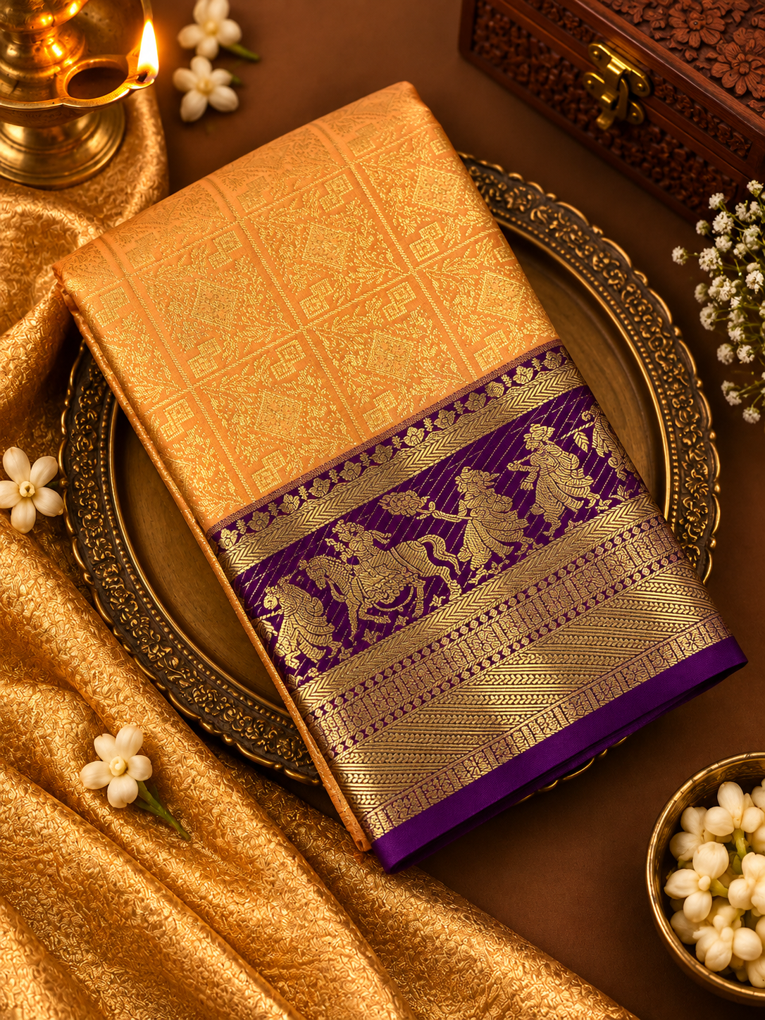 Premium Semi Kanjeevaram Silk Saree
- 902211