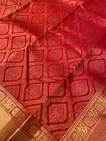 Pure Handloom Kanjeevaram Silk Mark Certified Saree