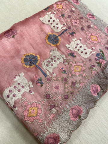 Premium Tissue Organza Saree