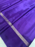 Pure Mix Mysore Crepe Silk Saree- Purple