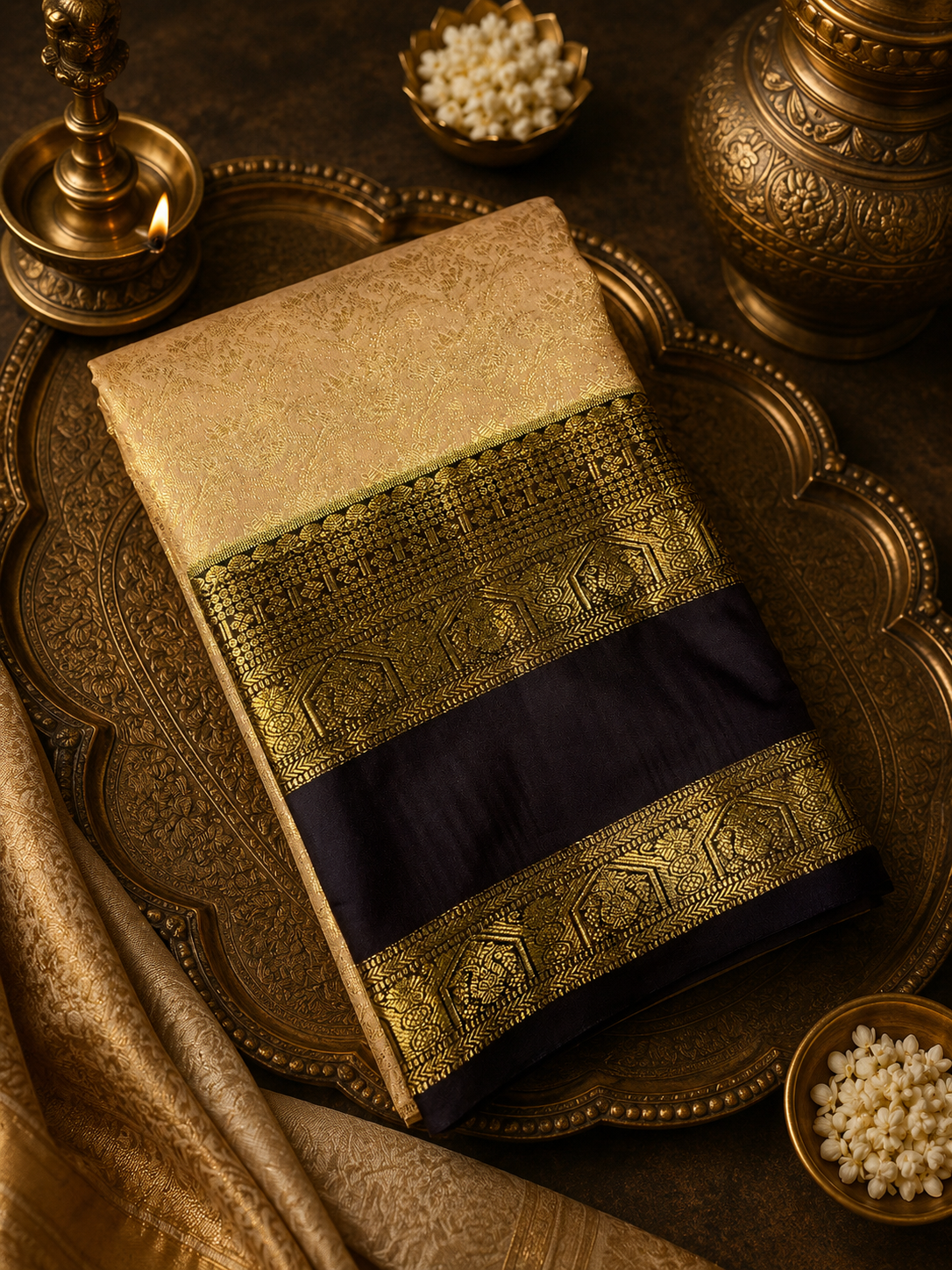 Premium Bridal Semi Kanchipuram Silk Saree