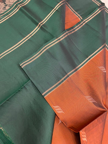 Half Mix Kanjeevaram Soft Silk Saree