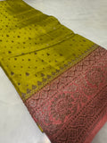 Pure mix crepe silk saree