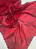 Premium Fendicrush organza saree- 902585 Red