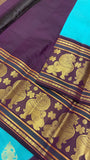 Pure Mix Kanjeevaram Silk Saree (Dark) - 902662