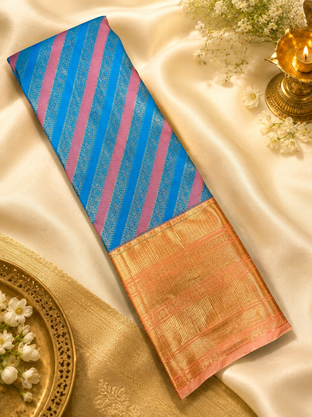 Premium Bridal Semi Kanchipuram Silk Saree