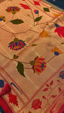 Premium Russian Silk Saree With Paithani Border