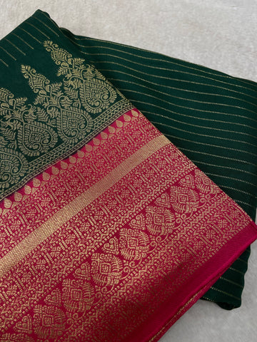 Premium Viscose Crepe Saree