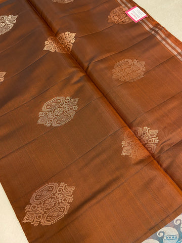 Half Mix Kanjeevaram Soft Silk Saree