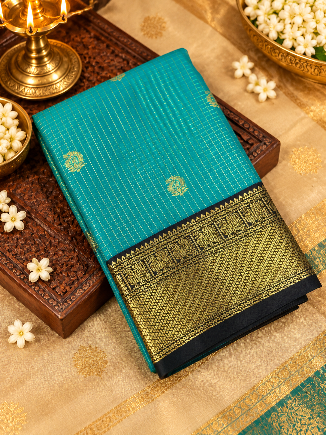 Premium Mini Kanchi Silk Saree - 902819