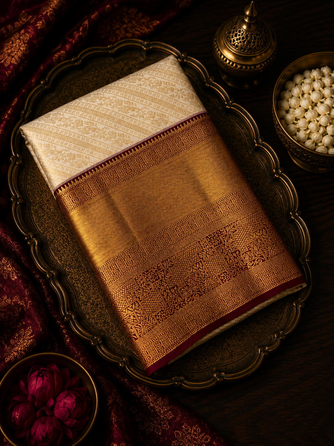 Premium Semi Kanchipuram Silk Saree