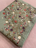 Premium Soft Organza Saree With Embroidery - 901991