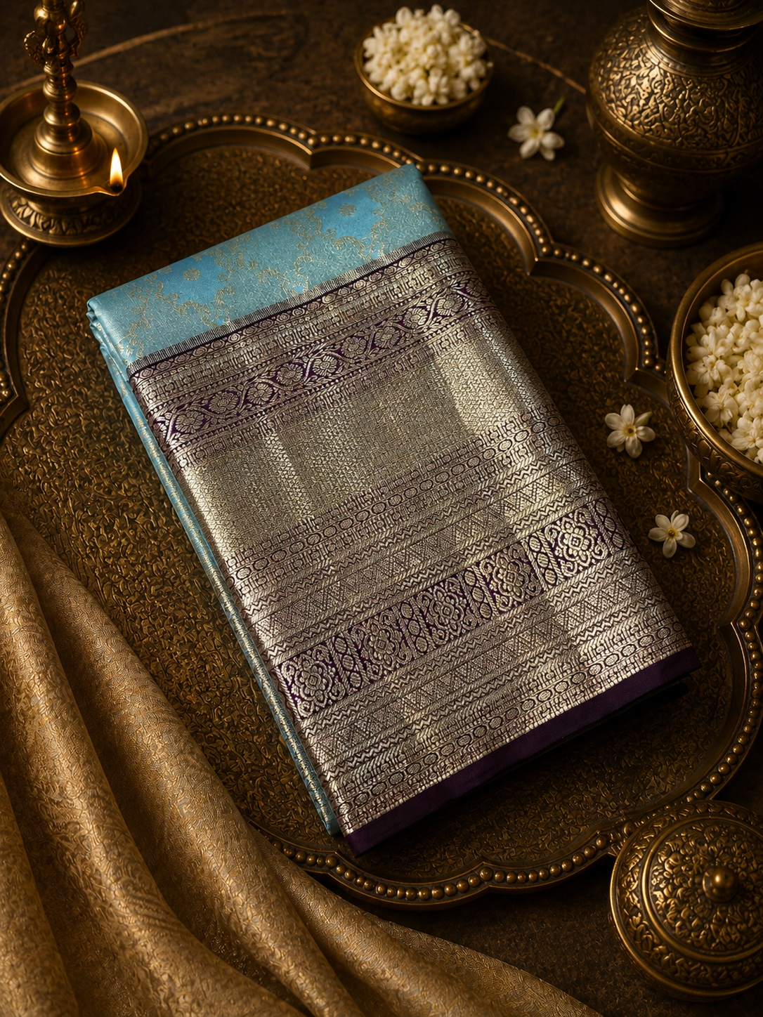 Premium Bridal Semi Kanchipuram Silk Saree