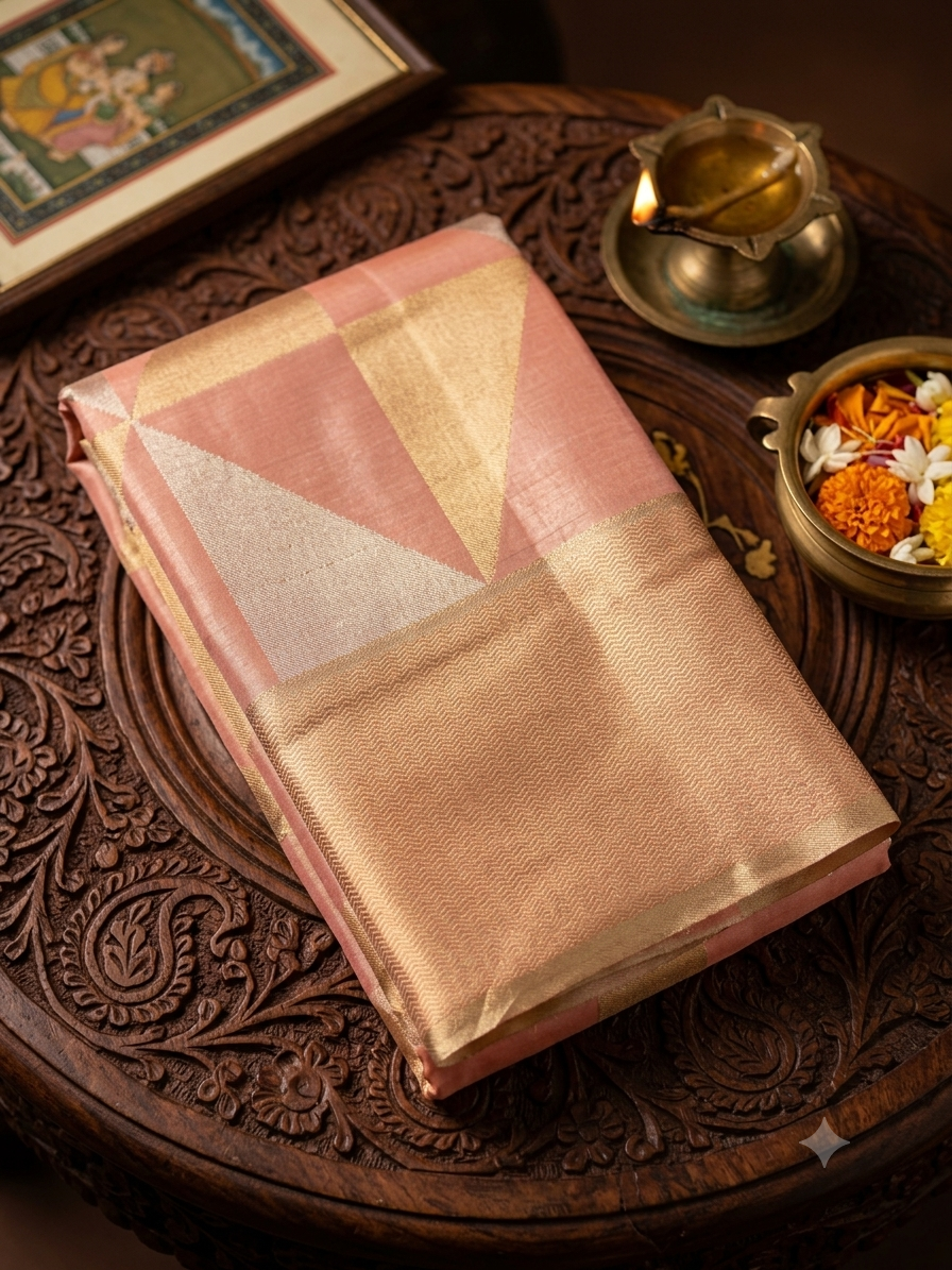 Premium Semi Bridal Tissue Silk Saree - DIAMOND11