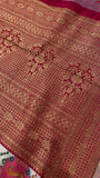 Premium Banarasi Crepe silk Saree With Appliqué Work - 902645