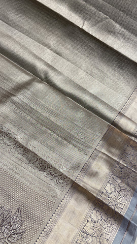 Bridal tissue semi silk saree