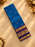 Pure 1G gold zari handloom Kanjeevaram Silk Saree- Silk mark certified- PS2399