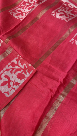 Linen Cotton Saree