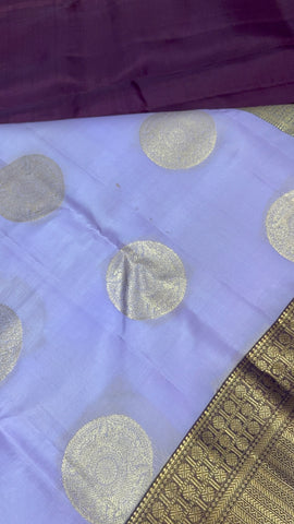 Half mix Kanjeevaram silk saree