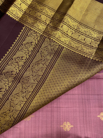Pure zari handloom Kanjeevaram silk mark certified saree