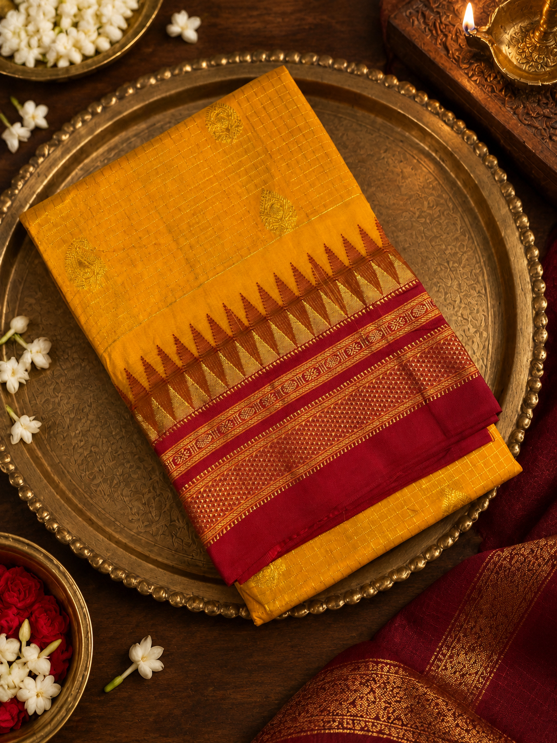 Premium Quality Gadhwal cotton Saree- 902478